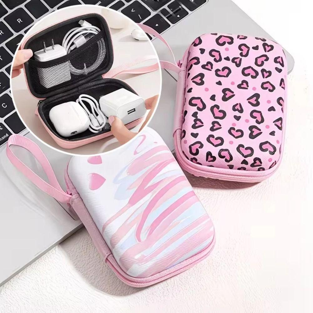 Cartoon Data Cable Storage Bag Creative Headphone Storage Case USB Charger Storage Outdoor Travel