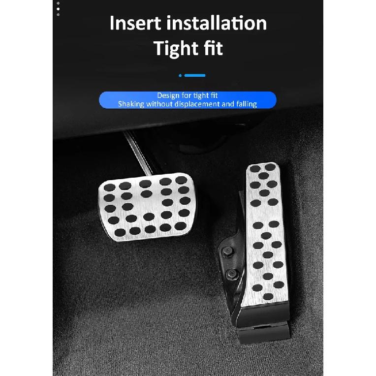 Car Foot Pedals for Land Rover Range Rover Sport L494 2013~2022 No Drilling Rest Accelerator Cover Alloy Tray Interior Acessorie