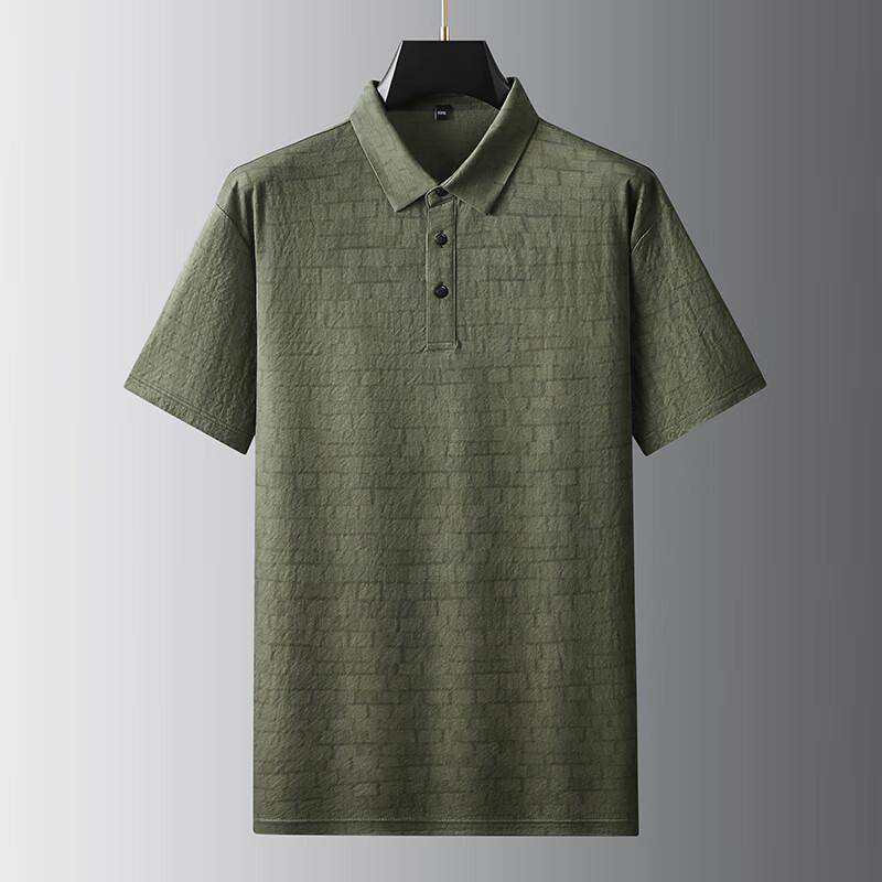 Мужская клетчатая футболка-поло с коротким рукавом большого размера 6XL