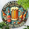 Vintage Retro Round Metal Tin Signs HighDefinition Metal Tin Sign Collection  Featuring Fun  Festive Cheers To Good Times