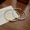 High Quality 18K Gold Plated Chunky Hollow Cuff Bracelet Bangle Bracelet Stainless Steel Gold Jewelry