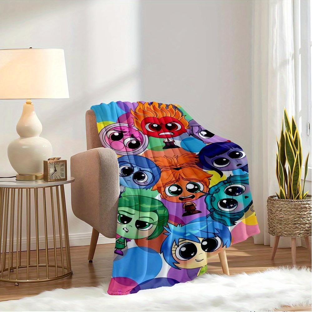 1pc flannel cartoon character pattern bed small throw blanket suitable for sofa blanket, birthday gift, home decoration, ation, warm bedroom