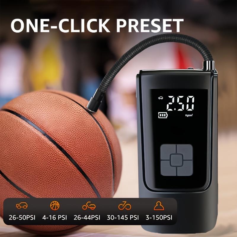 [Portable Tire Inflator] Portable Tire Inflator - Rechargeable Electric Pump with LED Flashlight and Nozzle Set,Suitable for Cars,Motorcycles,Bicycles