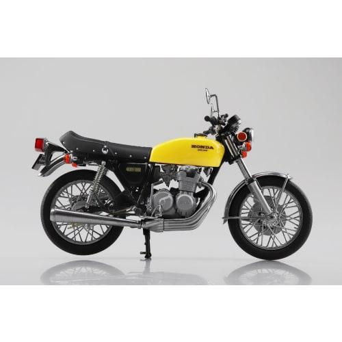 Aoshima Bunka Kyozai Skynet 1/12 Scale Complete Honda CB400FOUR Parakeet Yellow Motorcycle