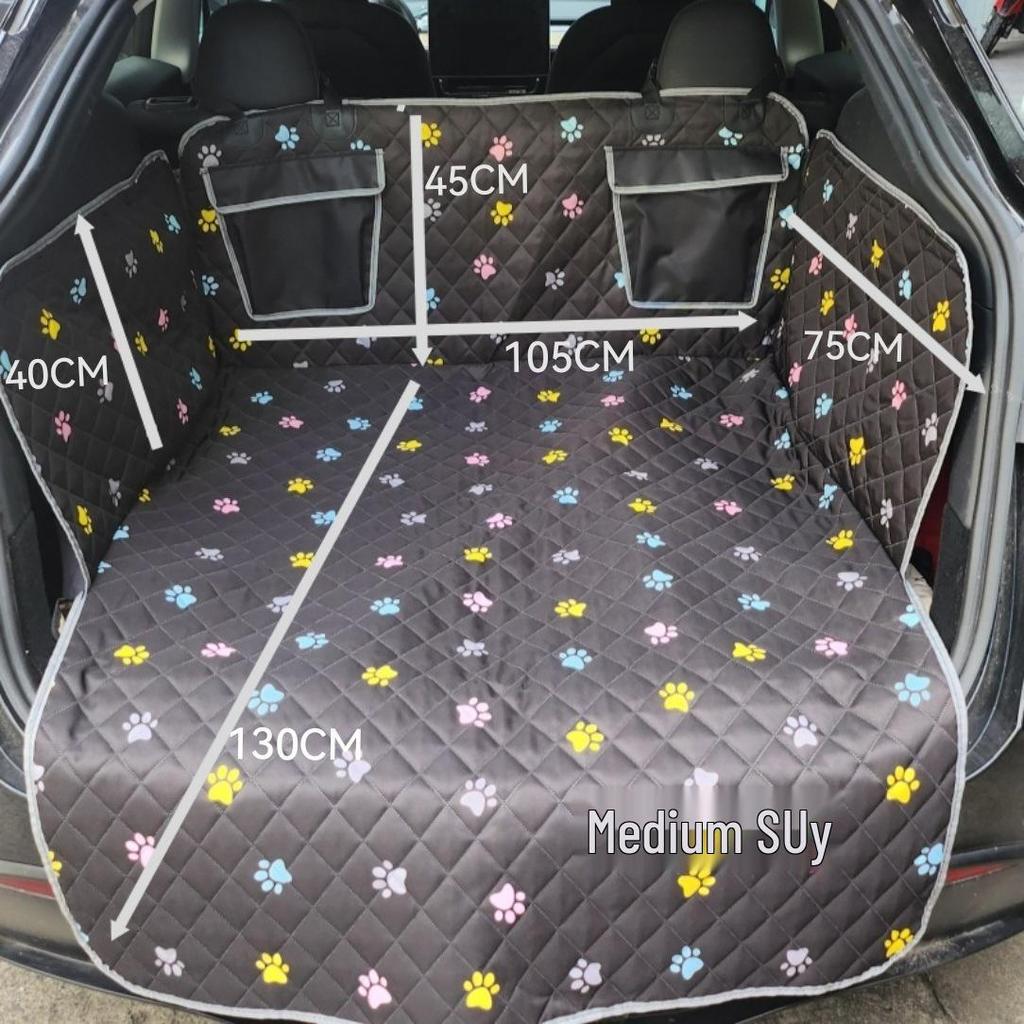 Waterproof Pet Car Trunk and Seat Protector Mat for Outdoor Travel