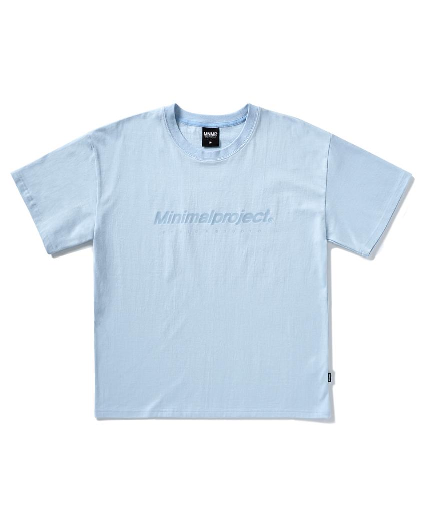 MINIMALPROJECT Signature Silicone Logo Short Sleeve T-Shirt Mst160 [Sky]