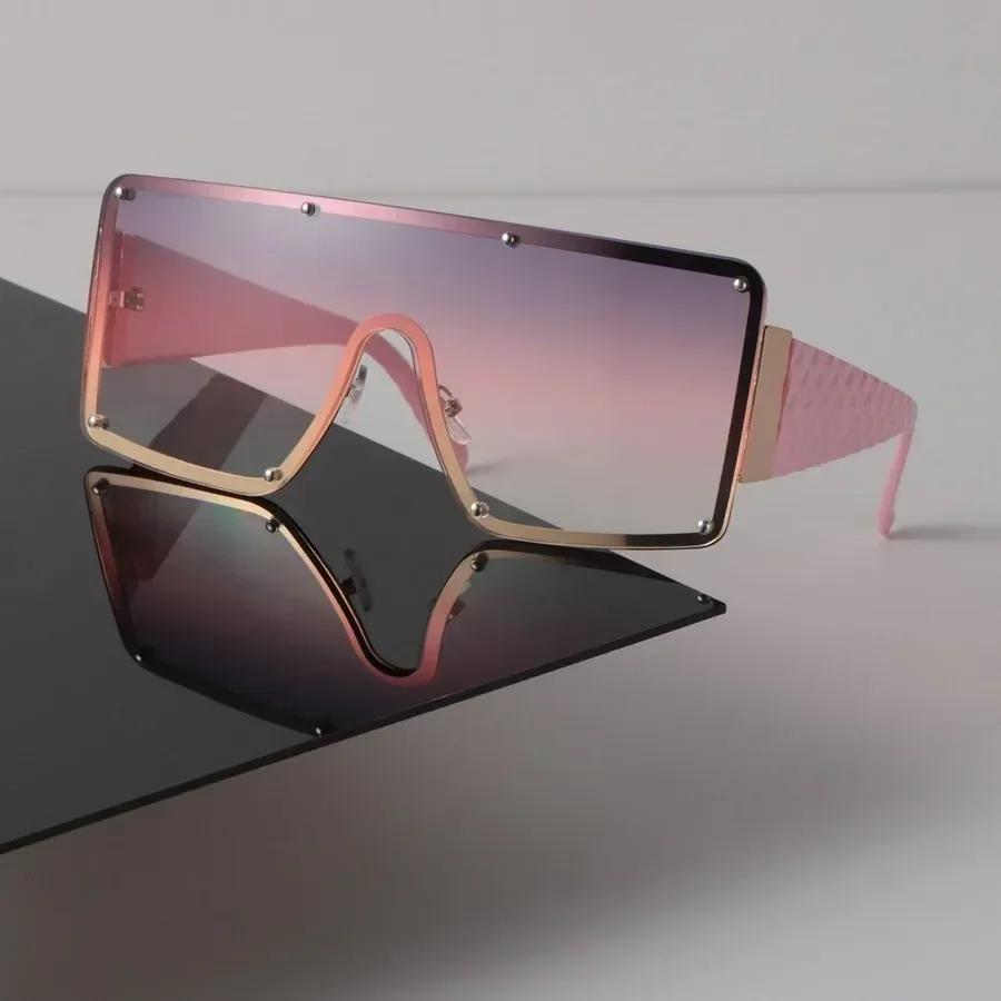 Retro Square Sonnenbrille Damen Mode Kunststoffrahmen Vintage Sonnenbrille Herren Stilvolle Übergroße Brille