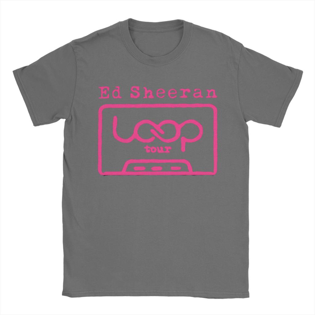 Ed Sheeran Loop Tour Tshirt Beach Cotton T Shirts For Man Novelty Design Tee Shirt Shortsleeved Y2k Fun Top Tees