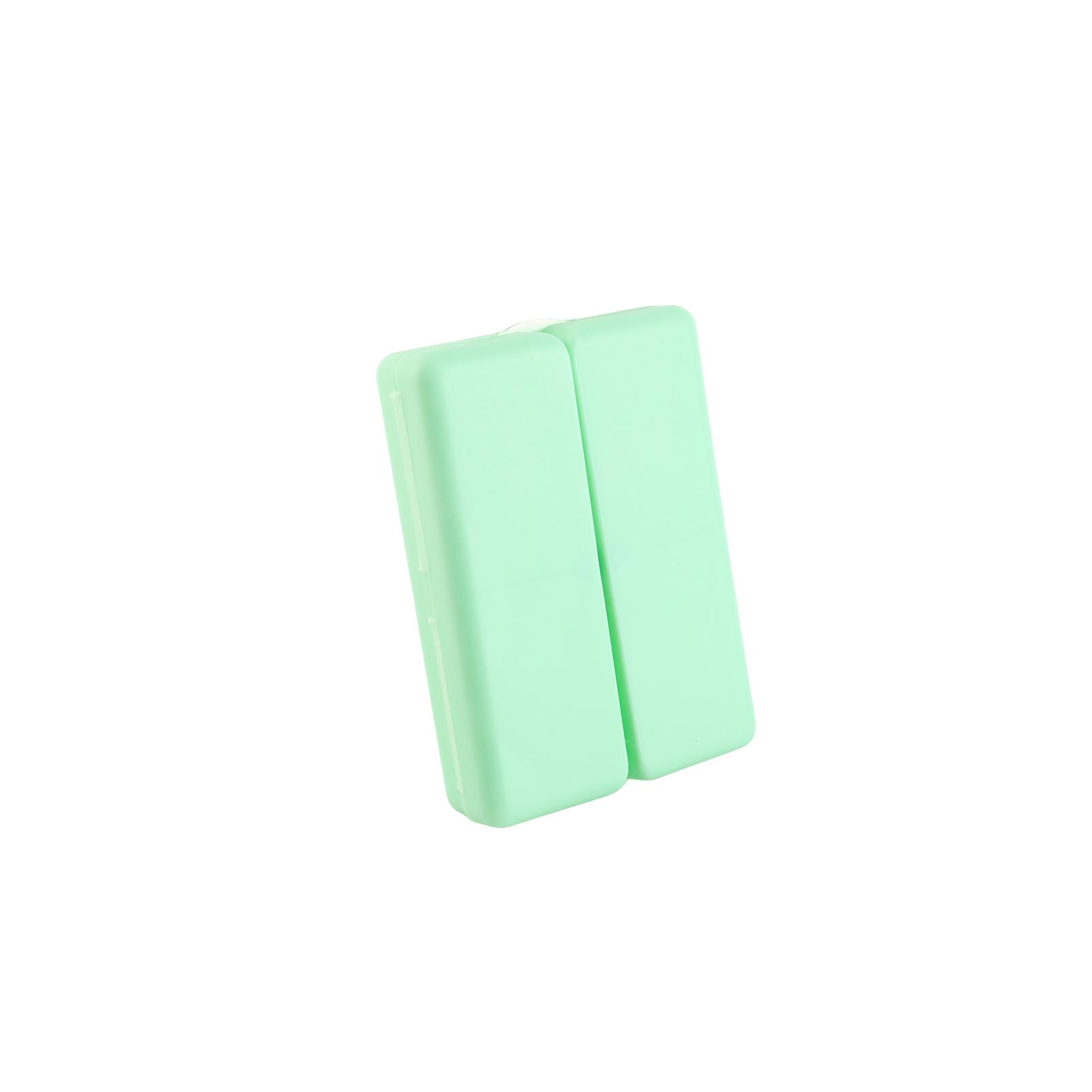 

Еженедельная коробка для хранения таблеток Портативный складной органайзер для лекарств для дома и путешествий Зеленый