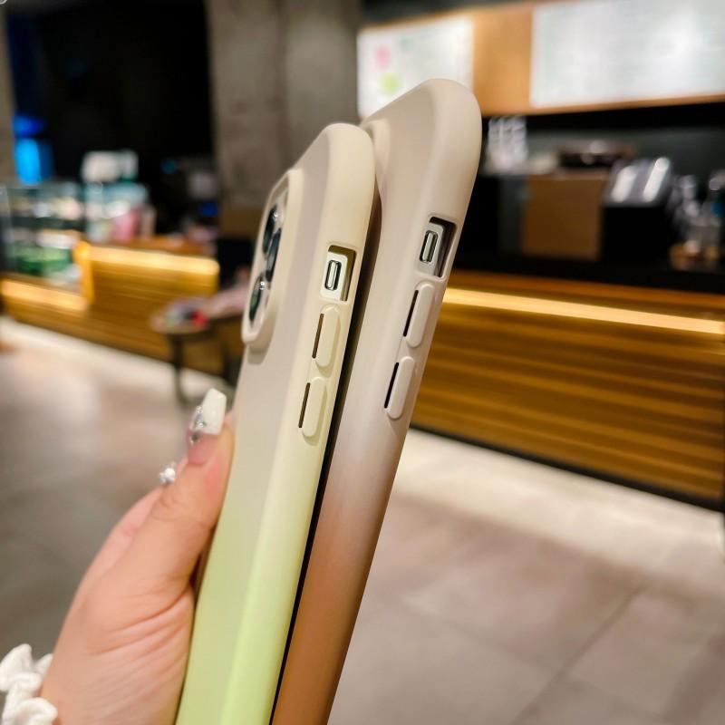 Dual Tone Silicone Phone Case IPhone 15 14 Pro Max 13 12 11 - Ins Style Soft Cover With Anti Scratch Drop Protection