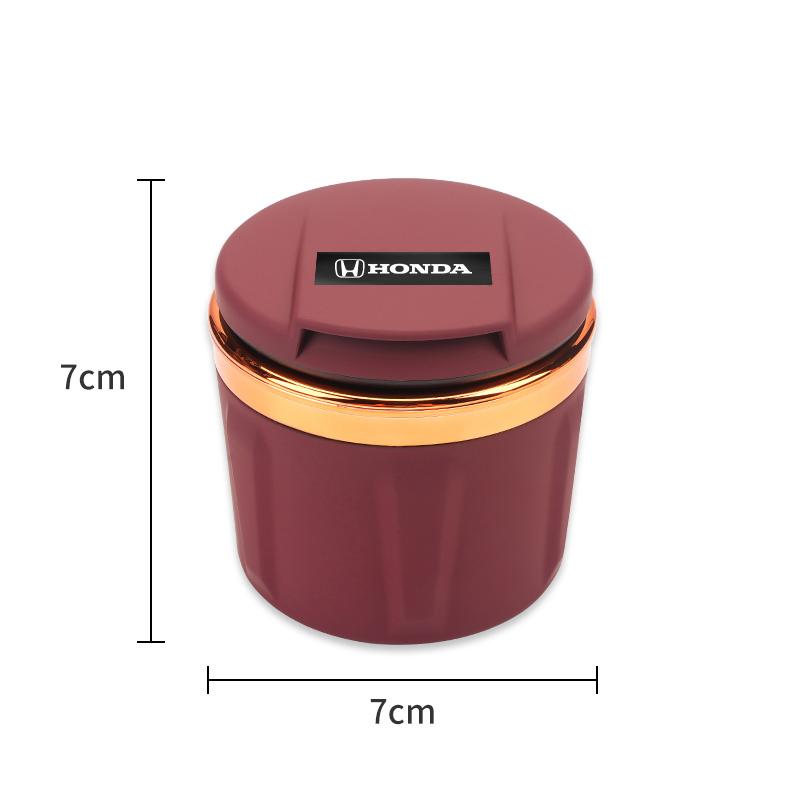 Car Ceramic Ashtray LED Light Ash Tray Cup Auto Accessories For Honda Civic Fit Jazz Accord Pilot CRV Odyssey Passport City HRV