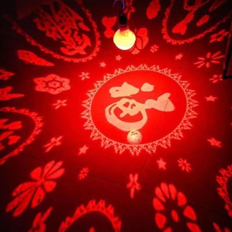 Factory direct sales blessing lamp LED colorful fortune lamp Spring Festival happy New Year blessing fortune lamp