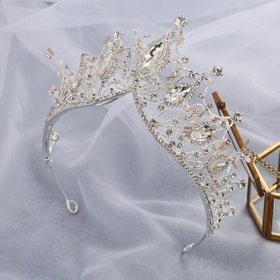 Couronne diadème de mariée marquise bandeau en cristal robe de mariée baroque diadème en alliage couronne d'anniversaire