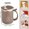 304 Stainless Steel Double Wall Insulated Coffee Coffee With Strainer&Spoon&Straw Leak Proof Mug Reusable Water Cup Drinkware