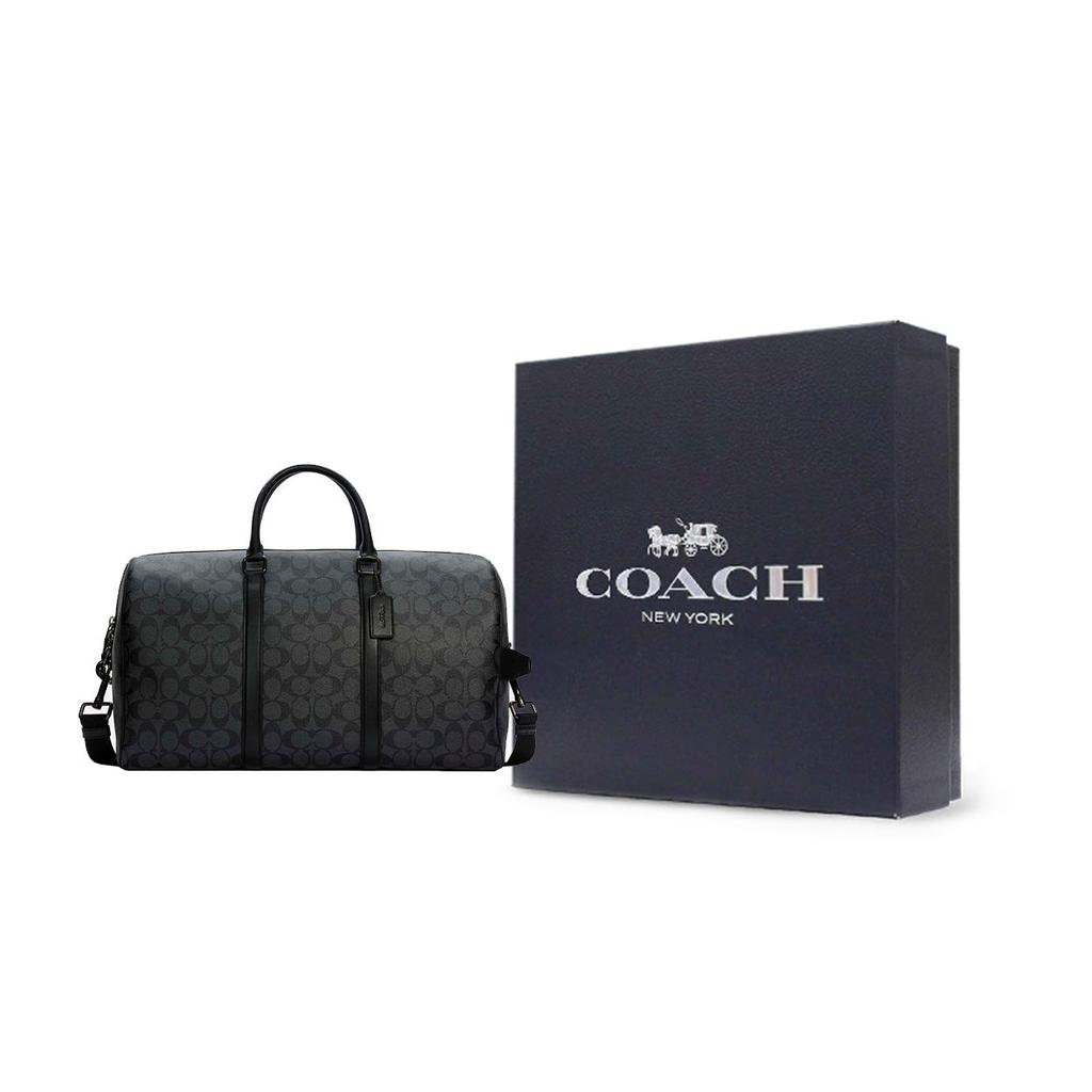 Coach Venturer 43 Classic Monogram Borsa a Spalla/Tracolla Grande Capacità Borsa Unisex Nero C5305-QBMI5