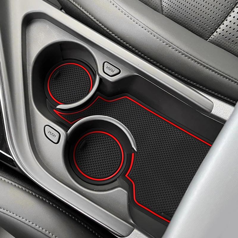 For 2022-2035 Kia Niro ev Door Slot Car Interior Modified Water Cup Storage Box Anti-Slip Mat Decorations