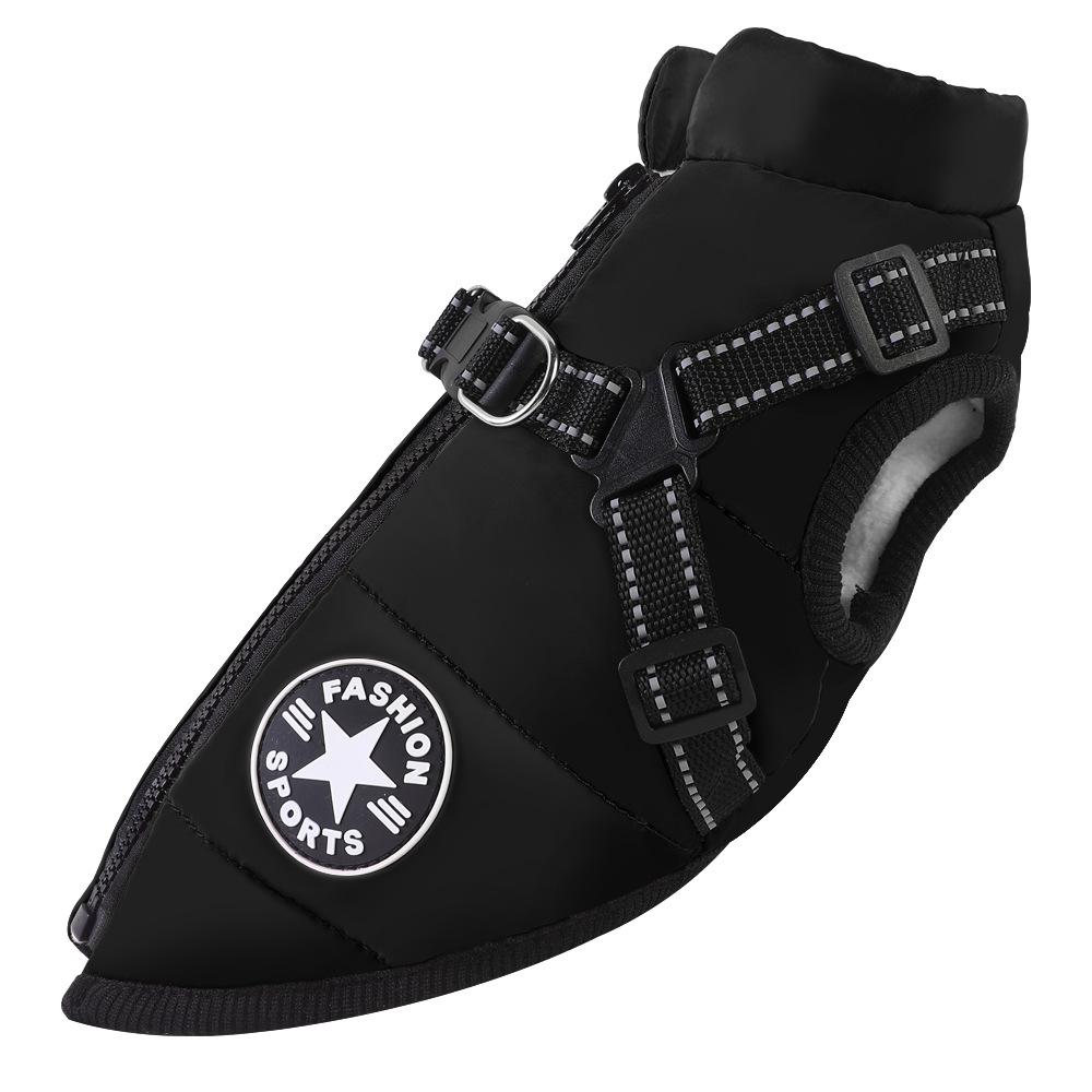 

Водонепроницаемый зимний лыжный костюм для собак - Теплое хлопковое пальто со встроенным жилетом 5XL