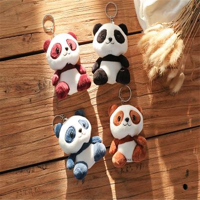 12cm Cute Panda Dolls  Plush Stuffed Doll Pendant Toy Children Animal Toys Gifts