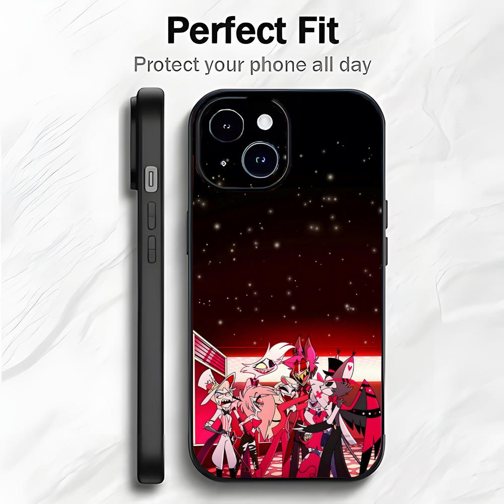 Edgy American Cartoon H-Hazbin Hotel Phone Case Phone Case Soft Packaging Lightweight For iPhone17 16 15 14 13ProMax