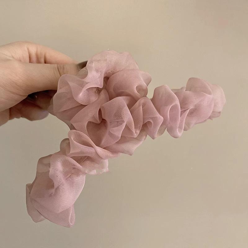 High Hair Volume Mesh Clip Women's Back Of Head Grab Large Shark 2024 New High-end Butterfly Bow