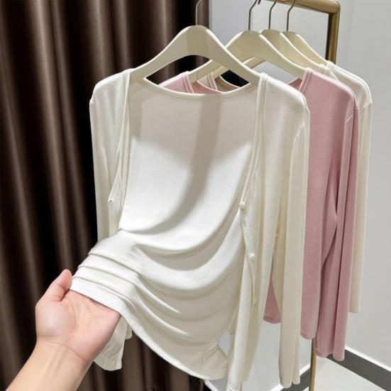 Damen Sommer Leichter Cardigan Lässig Langarm Sonnenschutz Hemden Knopfleiste Strand Überwurf Tops