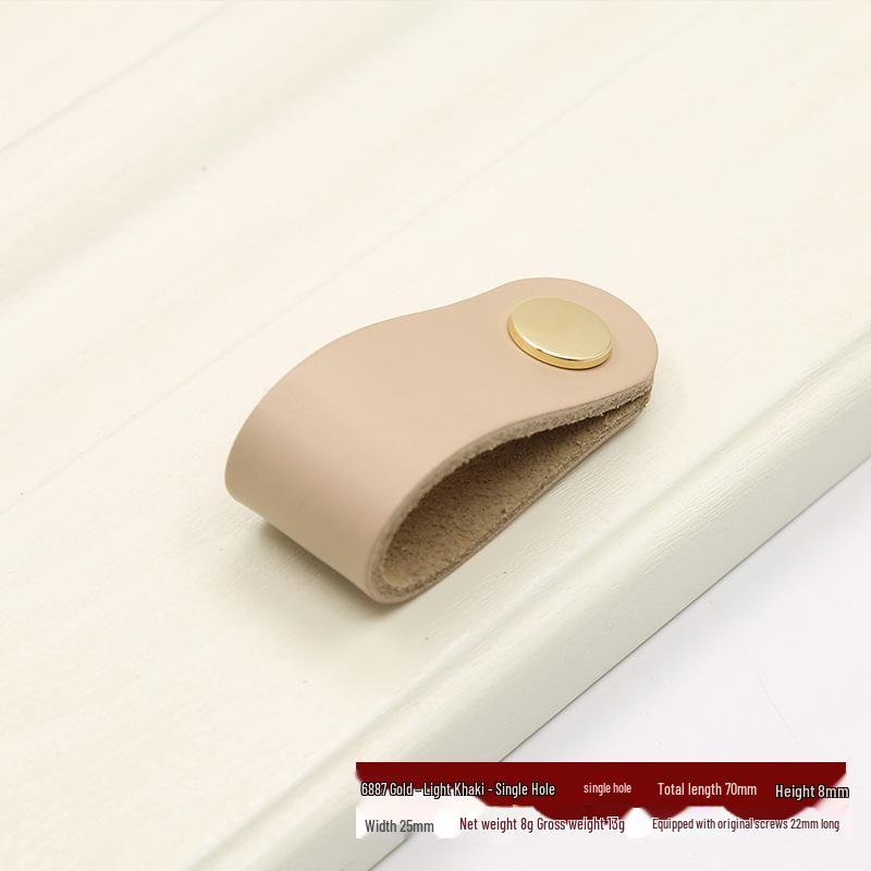 Nordischer Leder-Ziehgriff für Kleiderschrank, Schublade, Koffer oder Kiste