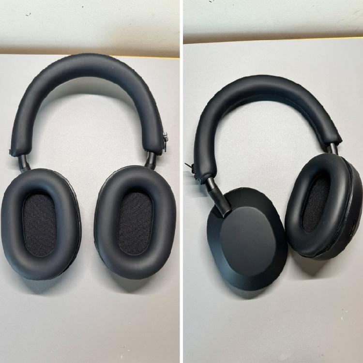 Earpad Covers For WH-1000XM5 WH1000XM5 Headsets Protein Leather Earpads Enhances Sound Transmission