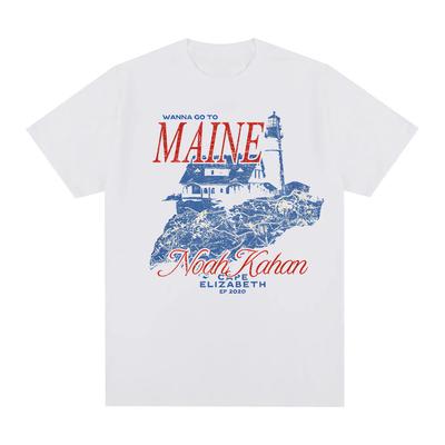 Cape Elizabeth Tee 2026 New Noah Kahan Vintage Casual T-shirt Unisex Crew Neck Cotton Comfortable Tops