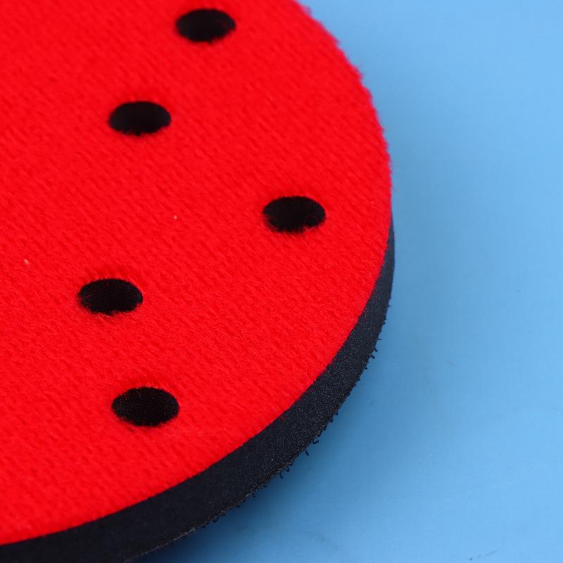 6Inch 15 Holes Pneumatic Dry Grinding Head Sponge Buffer Pad Dry Grinding Machine Soft Pad Self-Adhesive Grinding Machine Tray P