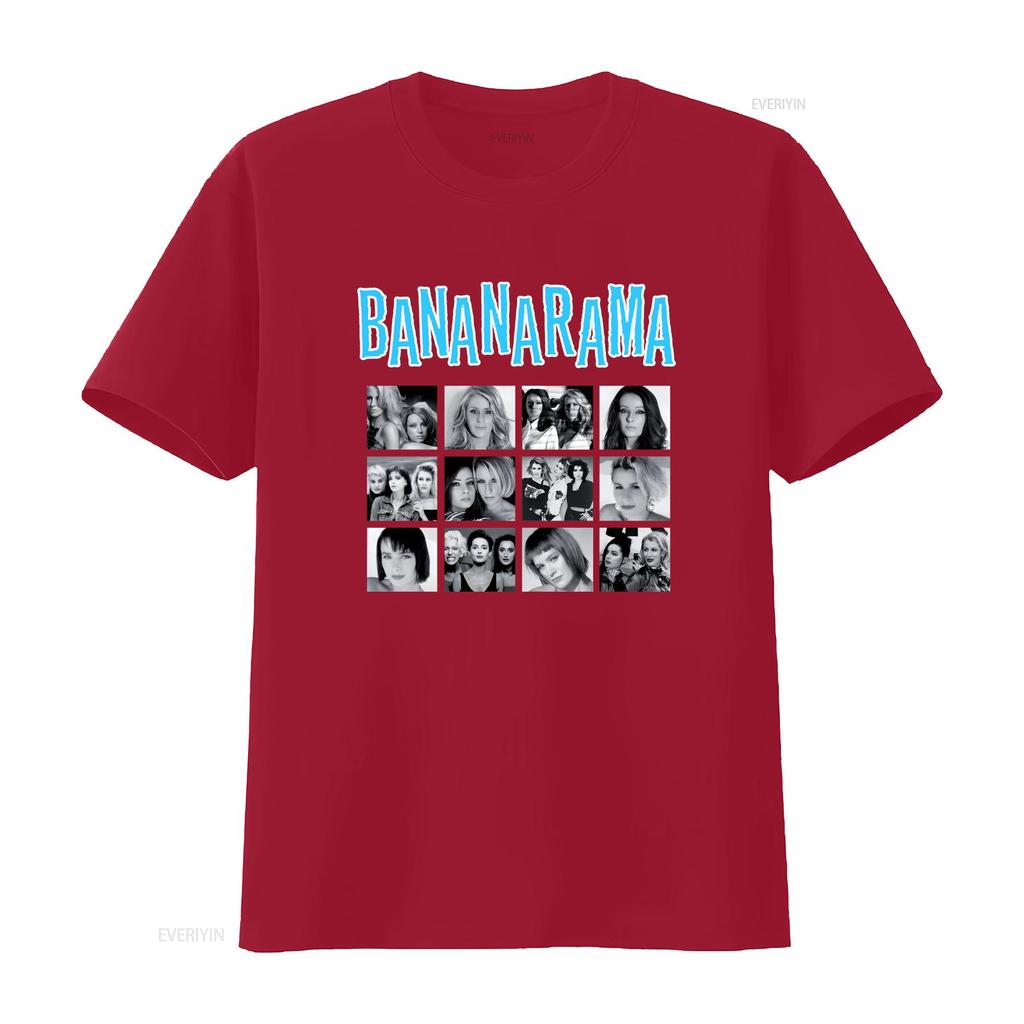 Bananarama Collage T-Shirt Schwarz Baumwolle Unisex Größe S Bis 2345xl Nb608 Vintage Gewaschen Bequemes Oberteil Für Den Alltag Unisex