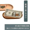 JP Number Wooden Cash Tray, Small Item Holder, Carton Coin Tray, Cafe (Wood Brown, 2 Pieces)