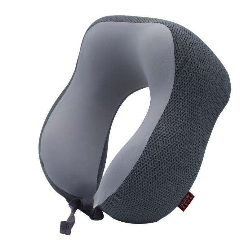 

Kangleyu Color Block U-Shaped Memory Foam Neck Support Pillow for Office & Travel 27x24x14 cm серый