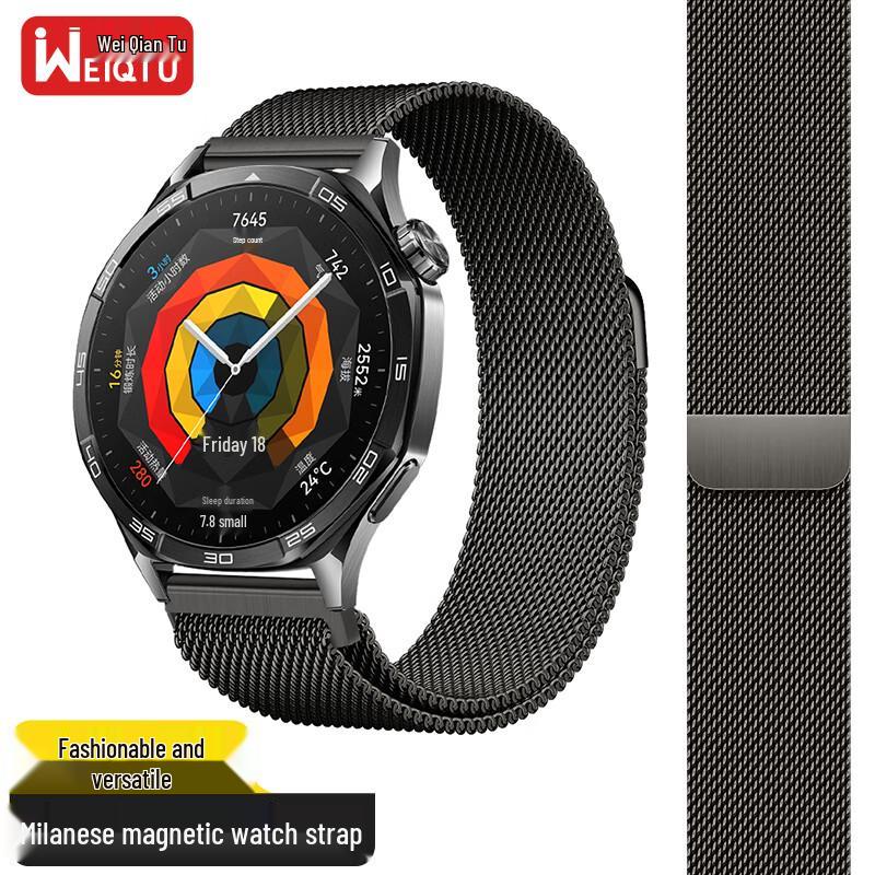 Huawei Smartwatch Milanese Magnetic Loop Band 46/48mm Dial, 22mm Interface