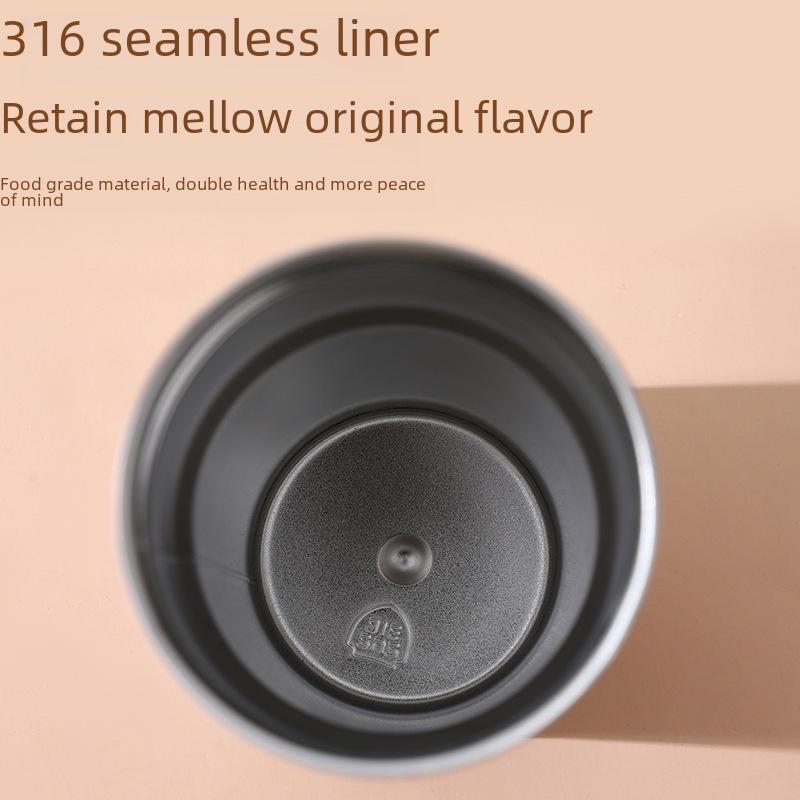 Portable Cute Thermos Cup with Smart Temperature Display – 316 Stainless Steel Travel Mug with Carrying Rope