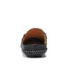 Mocasines casuales de cuero con agujeros para hombre