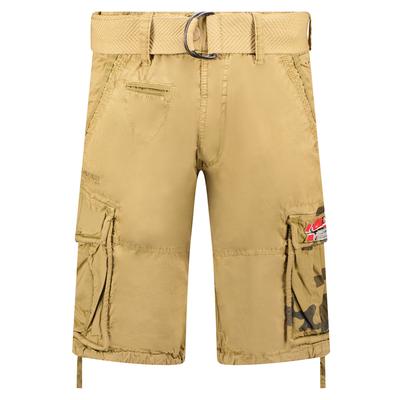 Pánské šortky Bermudy Geographical Norway PASTEQUE EO MEN 063 béžová pánská (SX1425H/GNO-Beige)