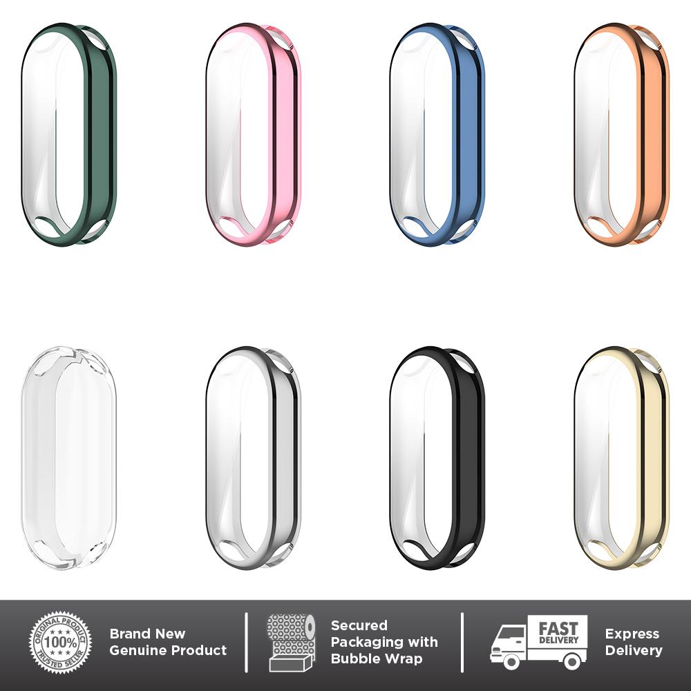 Capa para Xiaomi Mi Band 9 Capa Protetora de Tela TPU Macio Cobertura Protetora Total Acessórios para MiBand 9 Capa
