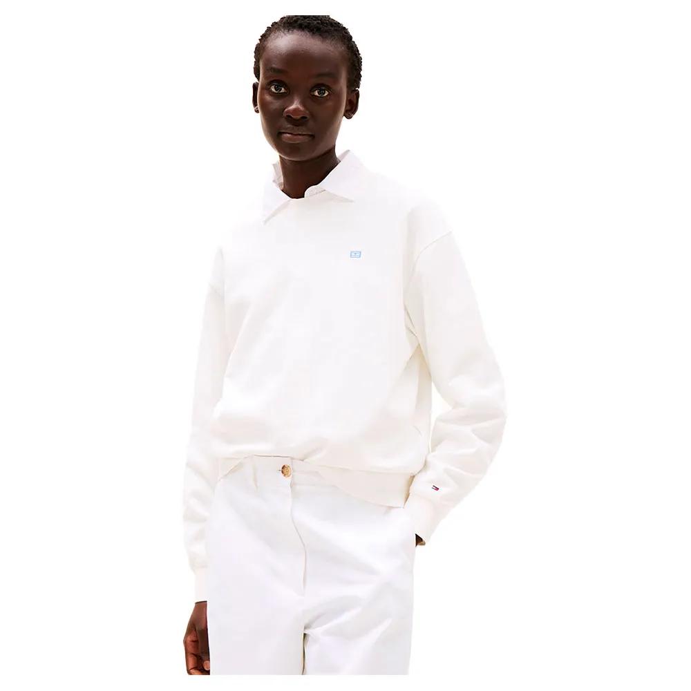 Tommy Hilfiger Sweatshirt Regular Fit 100% Regenerative Cotton White