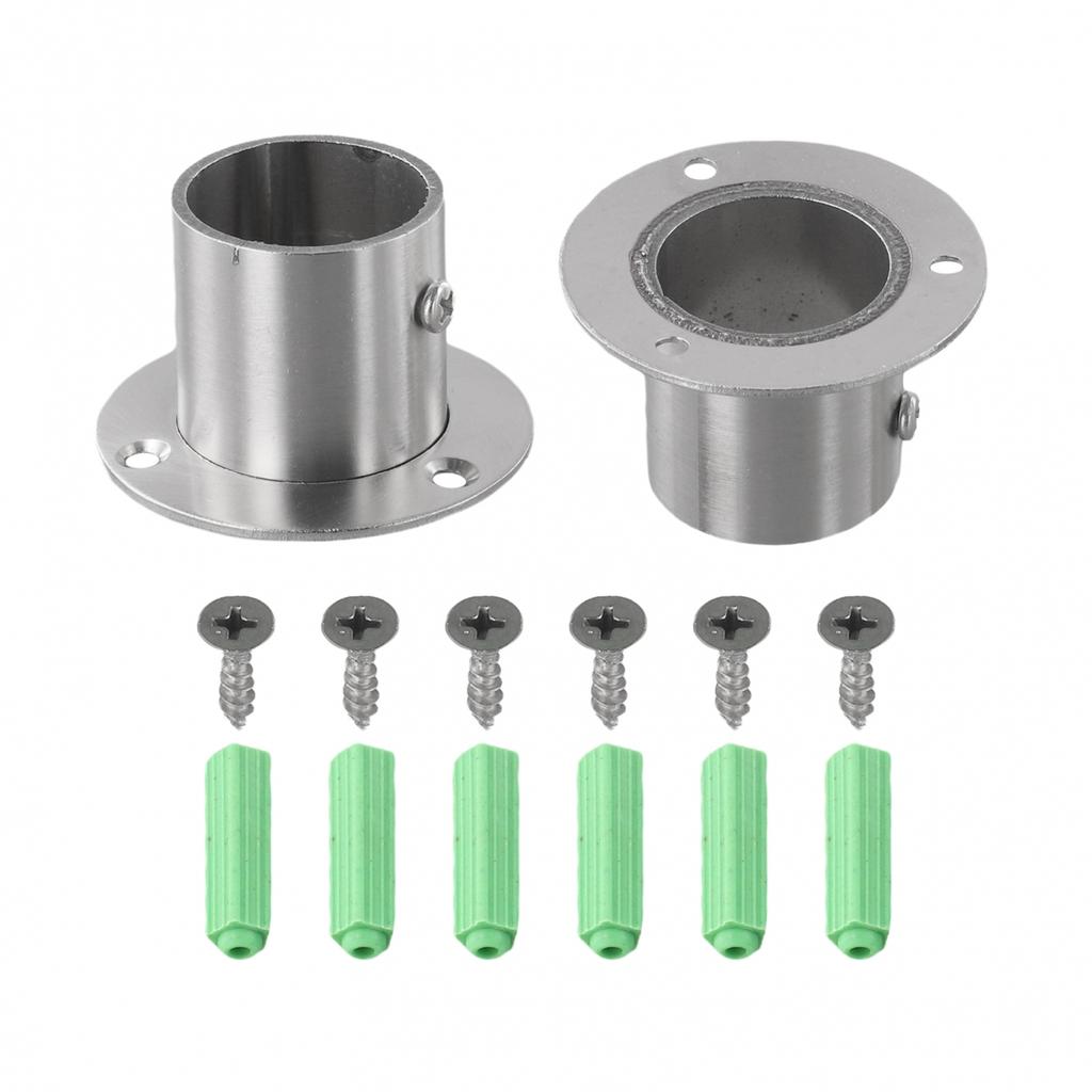 2Pcs Wardrobe Bracket Holders Designed for Easy Installation and Strong Support