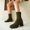 34-48 Automne Hiver Bottines à Talons Hauts Chaussures Femmes Défilé