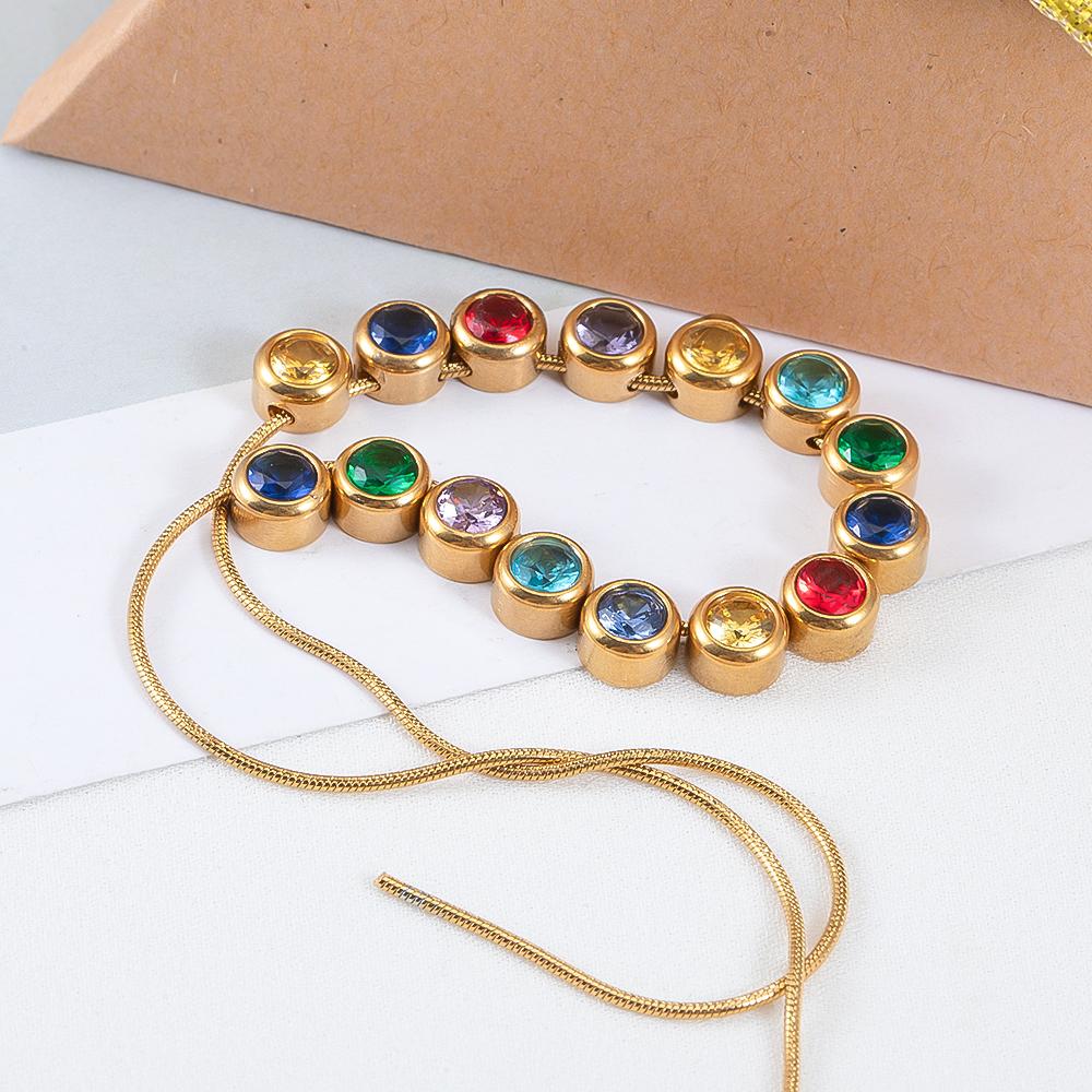 10pcs Stainless Steel Glass Charms Jewelry Making 6mm Colorful Glass Bead Pendants with Hole for DIY Necklace Bracelet Earrings