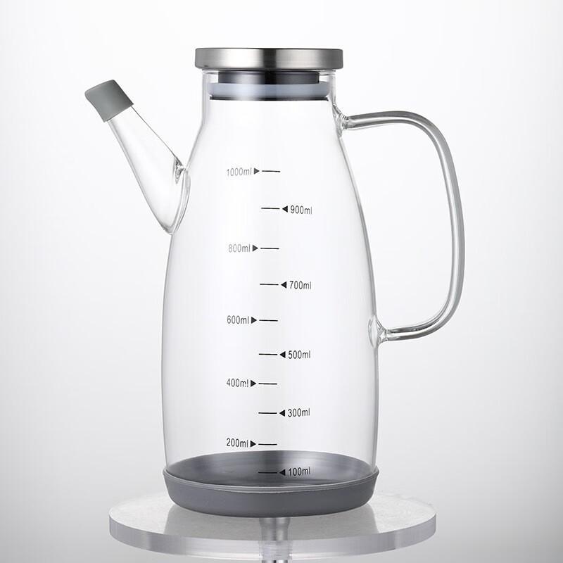 Ruhan 1000ml Glass Oil and Sauce Dispenser Set