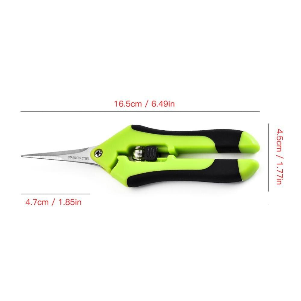 1PCS Bud Trimming Scissors Professional Stainless Steel Gardening Hand Pruners Micro-Tip Pruning Snips with Straight Blades for Herb Plants Flowers