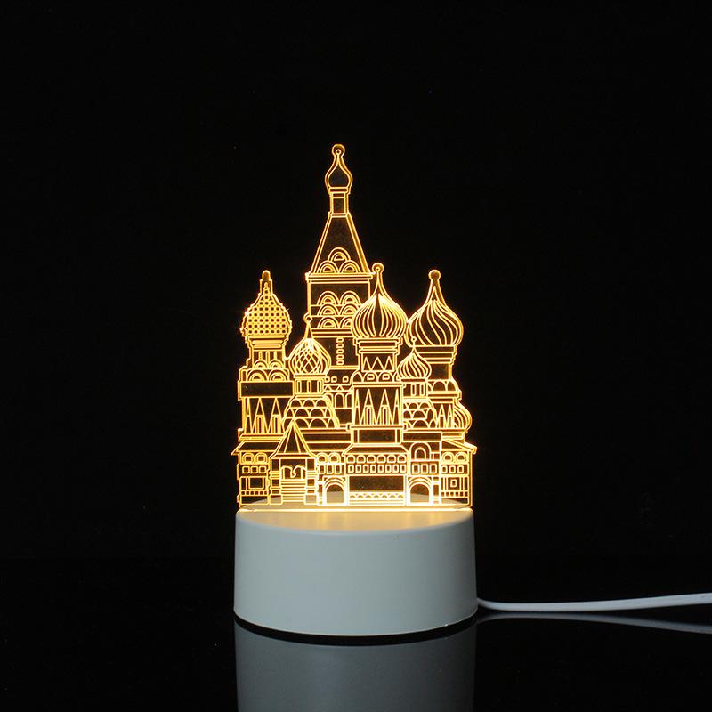 3D Cartoon Night Light: Custom Acrylic Bedside Lamp for Atmosphere & Gifts