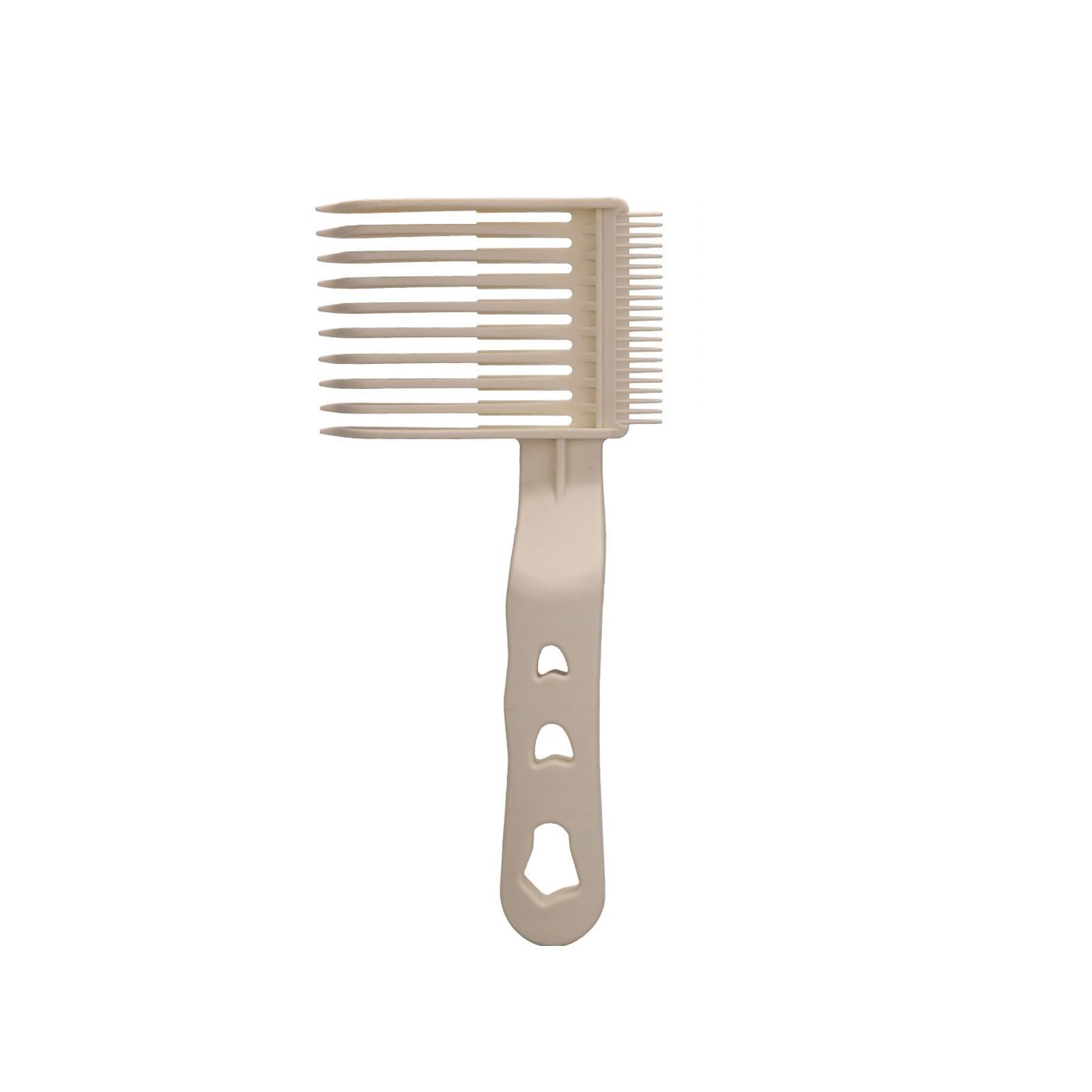 

Градиентная расческа, расческа для стрижки для мужчин, инструменты для градиентной стрижки, подходит для дома, салона или использования One Size бежевый