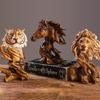 Eye Catching Resin Lion Statue Desk Decors Fine Craftsmanships Decorations