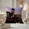 Anime EExperiments LLain Cushion Cover Antidustmite Pillowcase Invisible zipper silky short plush Sofa cushion cover