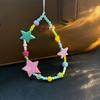 Colorful Star Phone Lanyard for Students Ins Style Short Strap Anti Lost Keychain for Bags CCD Camera Accessories