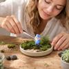 Artificial Blue Gnome Miniature Garden Decoration for Terrarium Garden