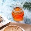 Glass Honey Pot with Dipper for Store Honey and Syrup Clear Gorgeous Bee Decor
